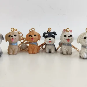 3D Resin Dog Keychain