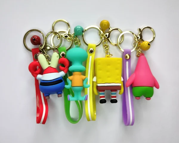 SpongeBob Silicone Keychain