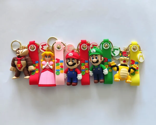 Super Mario silicone keychain