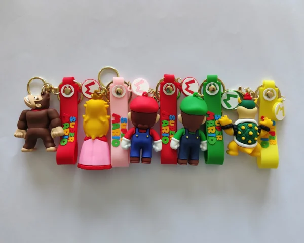 Super Mario silicone keychain