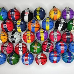 3D NBA team basketballs Keychain