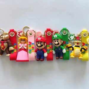 Super Mario, Luigi and Princess Peach 3D Keychain